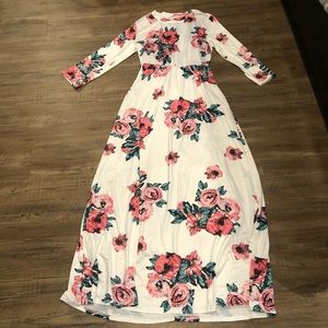 New without tags long sleeve floral maxi